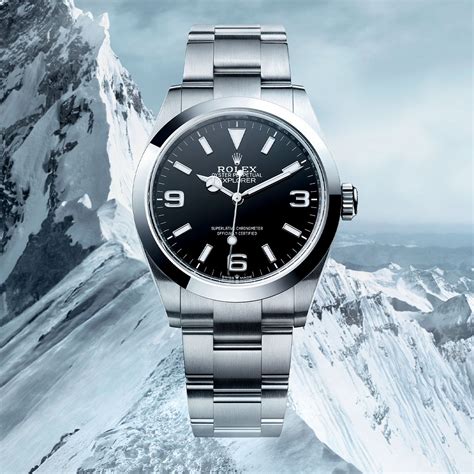 oyster steel rolex explorer 40.